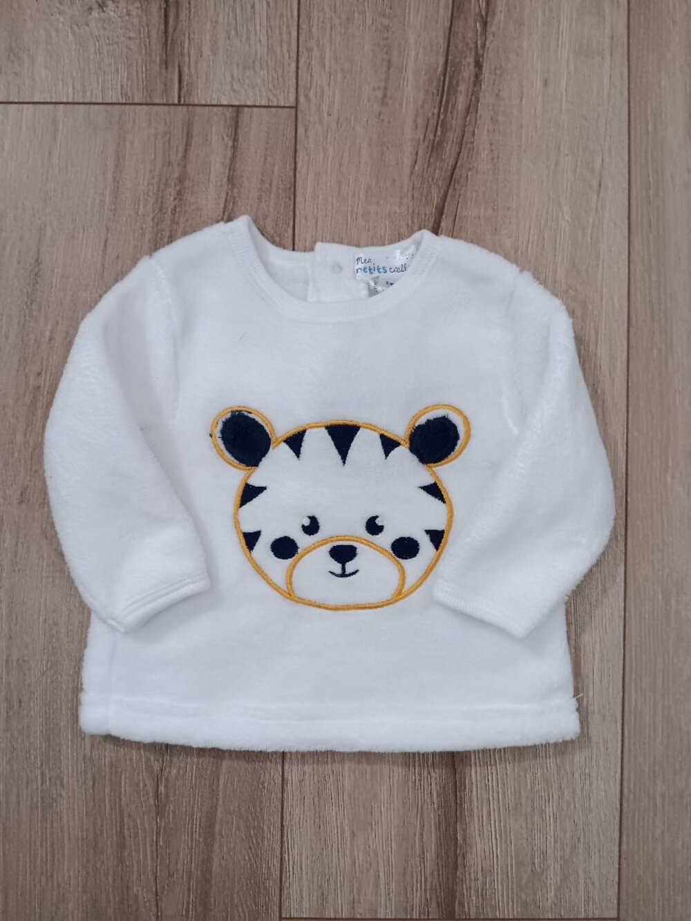🔥4 for $20🔥Mes Petits Cailloux Baby Tiger Fleece Pullover 3 Months